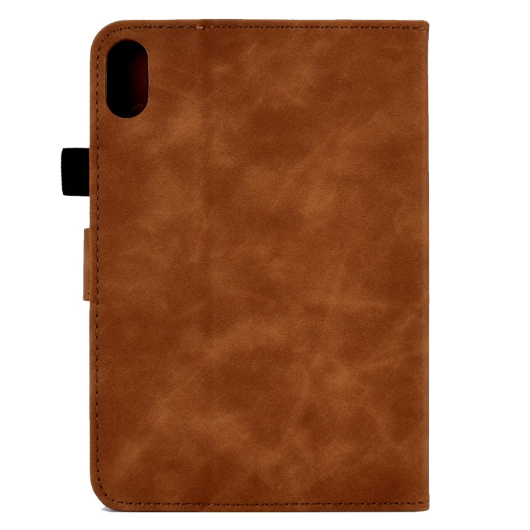For iPad 10th Gen 10.9 2022 Embossed Smile Flip Tablet Leather Smart Case