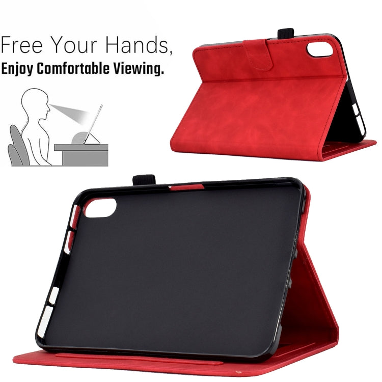 For iPad 10th Gen 10.9 2022 Embossed Smile Flip Tablet Leather Smart Case