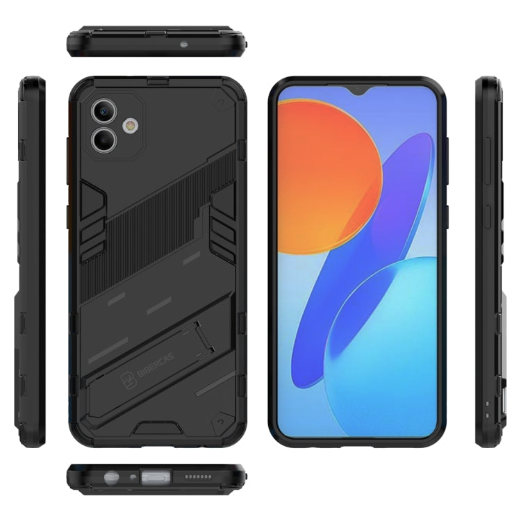 For Samsung Galaxy A04 4G Punk Armor 2 in 1 PC + TPU Shockproof Phone Case