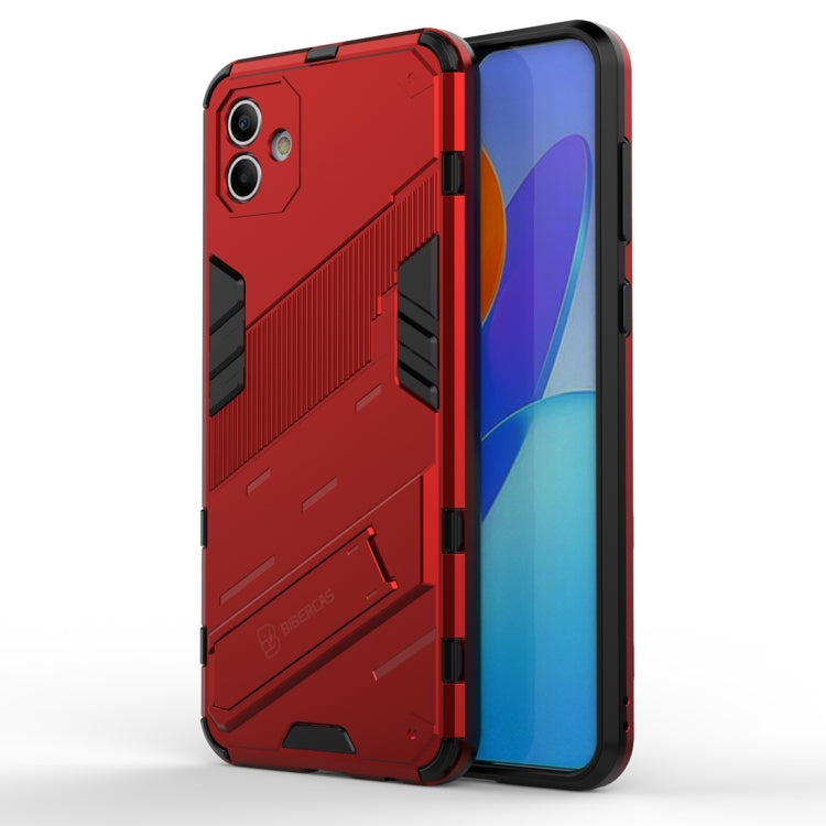 For Samsung Galaxy A04 4G Punk Armor 2 in 1 PC + TPU Shockproof Phone Case