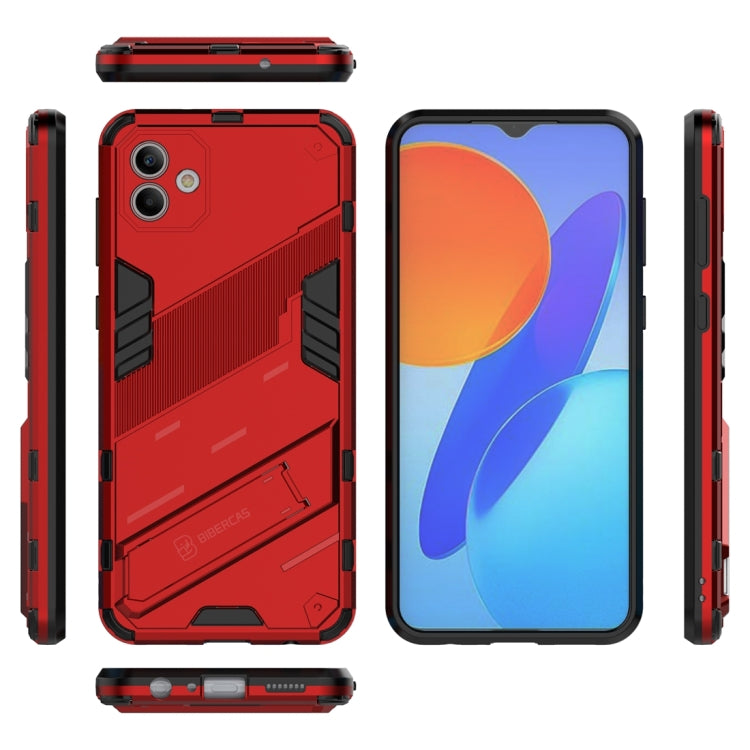 For Samsung Galaxy A04 4G Punk Armor 2 in 1 PC + TPU Shockproof Phone Case