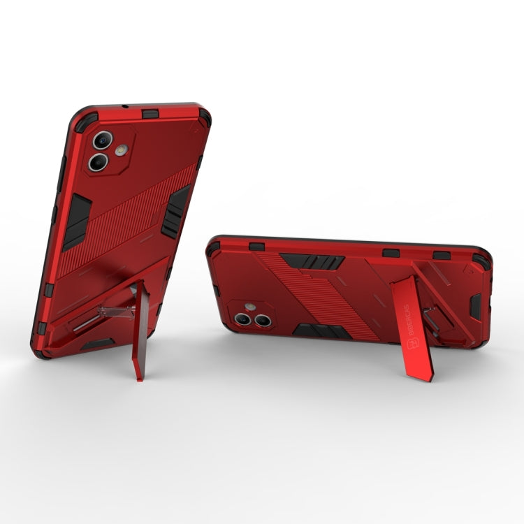 For Samsung Galaxy A04 4G Punk Armor 2 in 1 PC + TPU Shockproof Phone Case