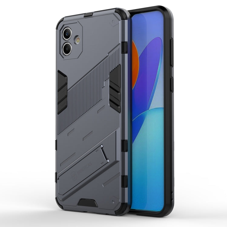 For Samsung Galaxy A04 4G Punk Armor 2 in 1 PC + TPU Shockproof Phone Case