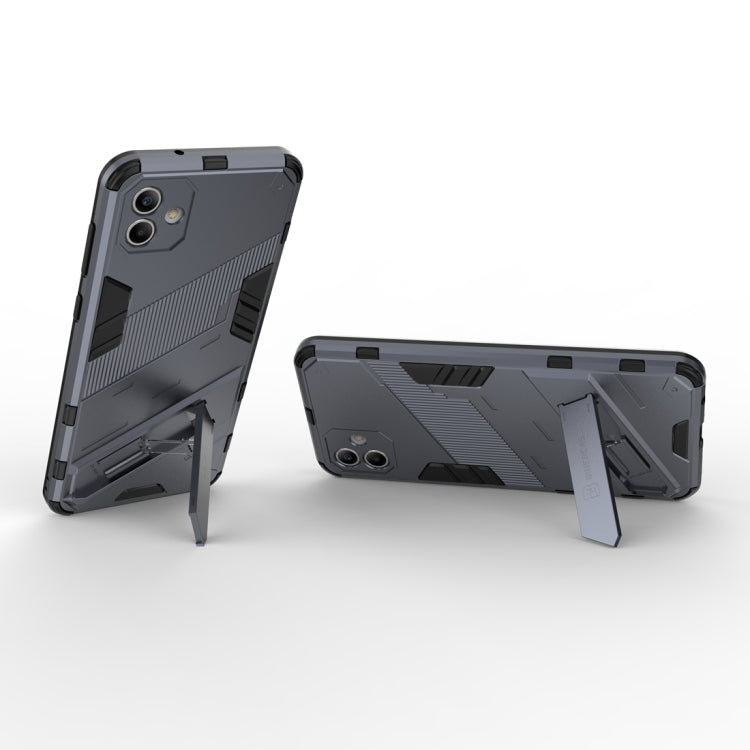 For Samsung Galaxy A04 4G Punk Armor 2 in 1 PC + TPU Shockproof Phone Case