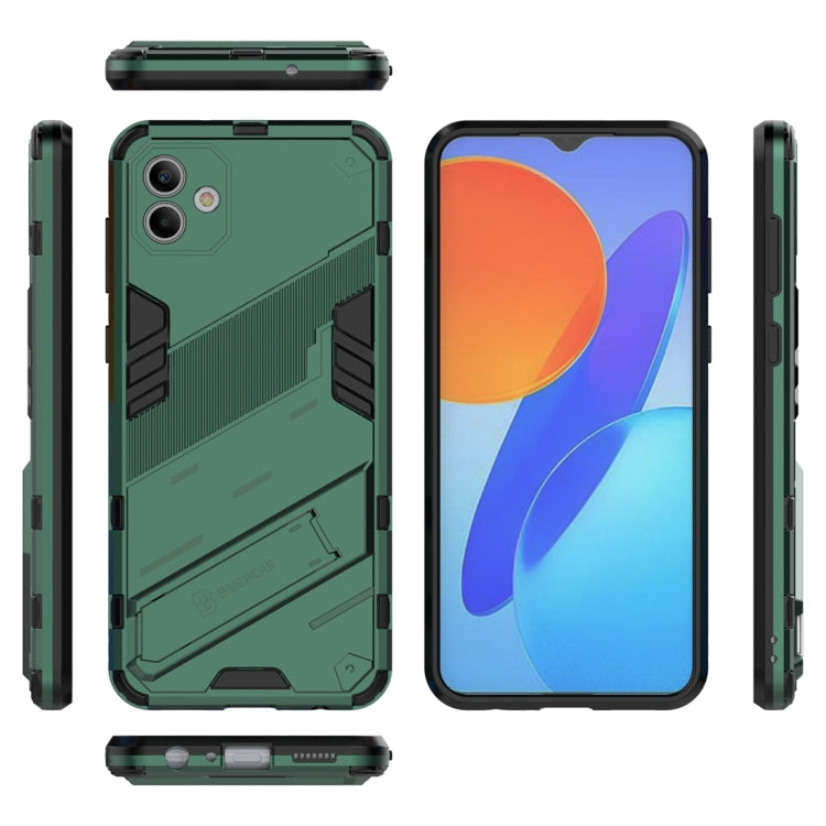 For Samsung Galaxy A04 4G Punk Armor 2 in 1 PC + TPU Shockproof Phone Case