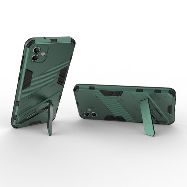 For Samsung Galaxy A04 4G Punk Armor 2 in 1 PC + TPU Shockproof Phone Case
