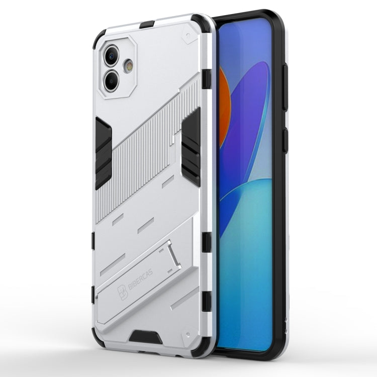 For Samsung Galaxy A04 4G Punk Armor 2 in 1 PC + TPU Shockproof Phone Case
