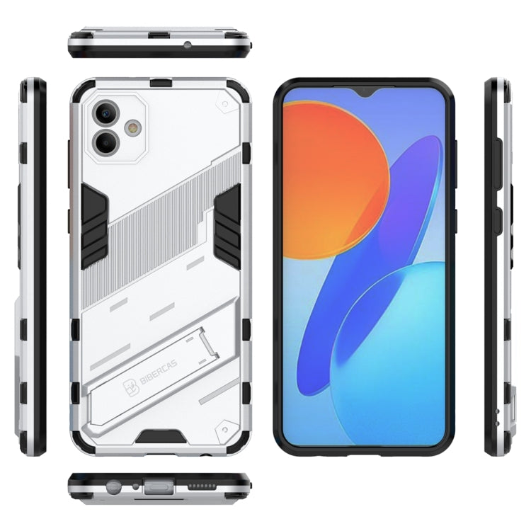 For Samsung Galaxy A04 4G Punk Armor 2 in 1 PC + TPU Shockproof Phone Case