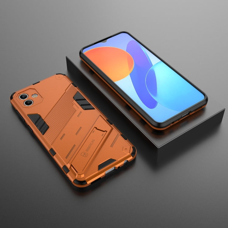 For Samsung Galaxy A04 4G Punk Armor 2 in 1 PC + TPU Shockproof Phone Case
