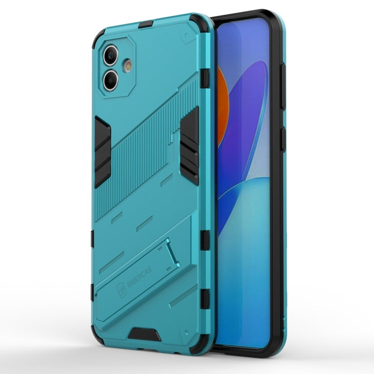For Samsung Galaxy A04 4G Punk Armor 2 in 1 PC + TPU Shockproof Phone Case