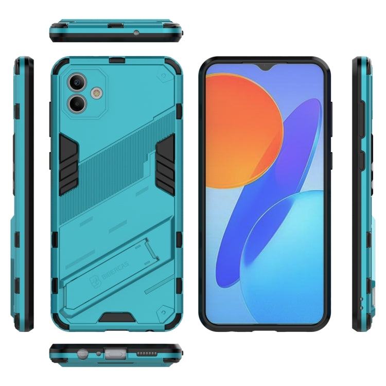 For Samsung Galaxy A04 4G Punk Armor 2 in 1 PC + TPU Shockproof Phone Case