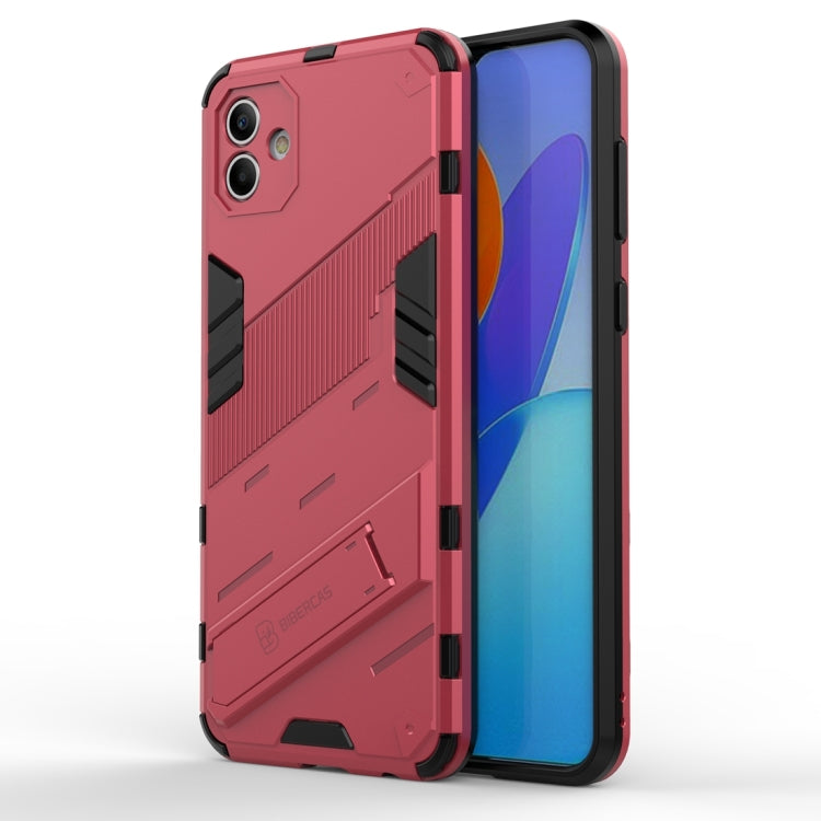 For Samsung Galaxy A04 4G Punk Armor 2 in 1 PC + TPU Shockproof Phone Case
