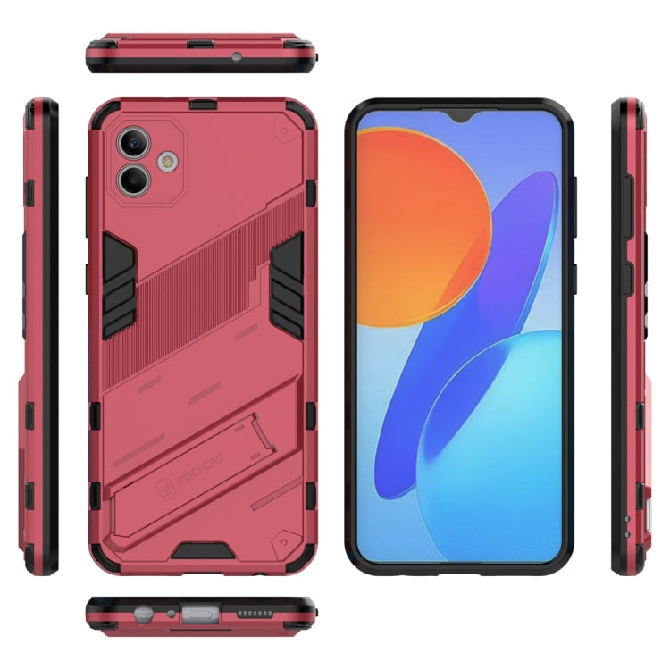 For Samsung Galaxy A04 4G Punk Armor 2 in 1 PC + TPU Shockproof Phone Case