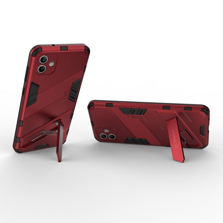 For Samsung Galaxy A04 4G Punk Armor 2 in 1 PC + TPU Shockproof Phone Case