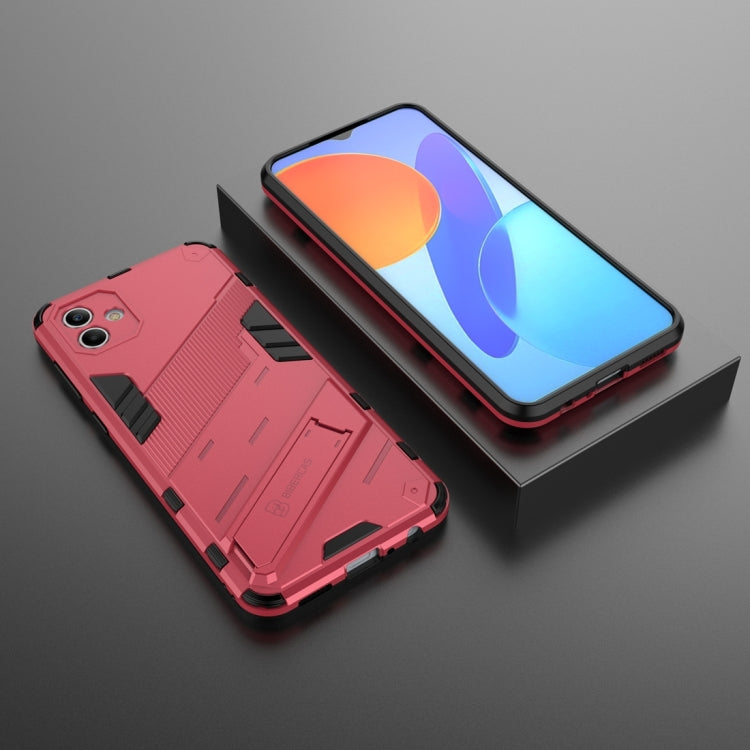 For Samsung Galaxy A04 4G Punk Armor 2 in 1 PC + TPU Shockproof Phone Case