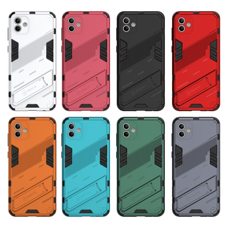 For Samsung Galaxy A04 4G Punk Armor 2 in 1 PC + TPU Shockproof Phone Case