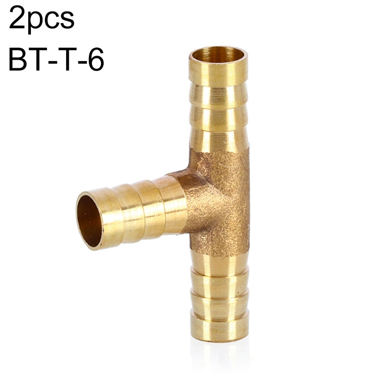 LAIZE 10pcs Pagoda T-type Three Way Pneumatic Components, Caliber:6mm