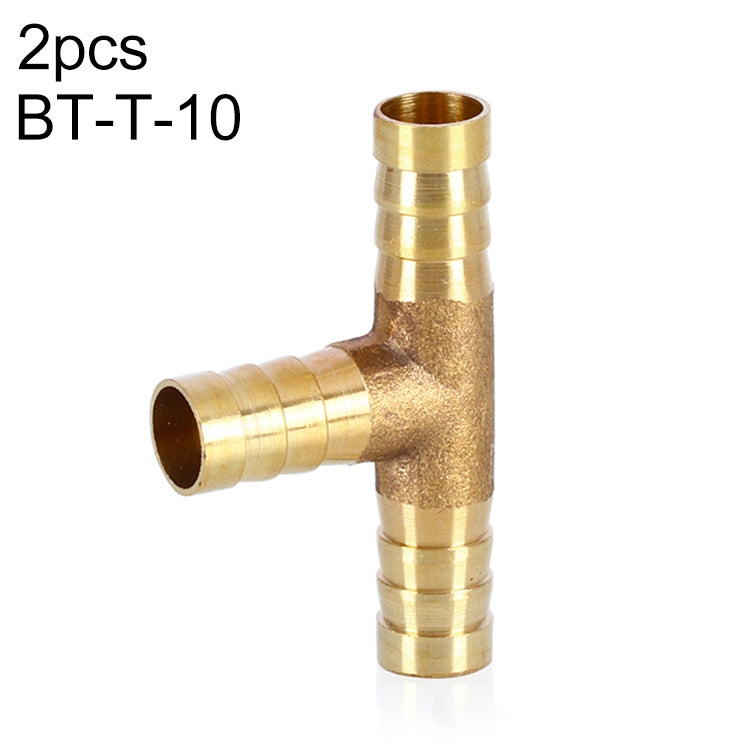 LAIZE 10pcs Pagoda T-type Three Way Pneumatic Components, Caliber:10mm