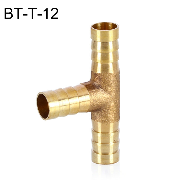 LAIZE 10pcs Pagoda T-type Three Way Pneumatic Components, Caliber:12mm