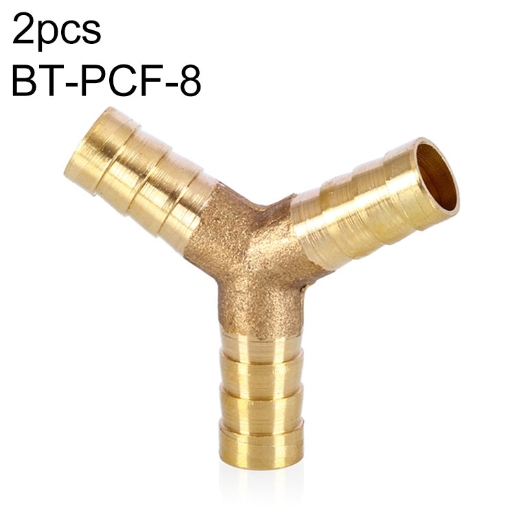 LAIZE 10pcs Pagoda Y-type Three Way Pneumatic Components, Caliber:8mm