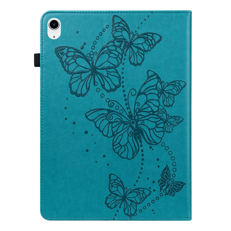 For iPad 10th Gen 10.9 2022 Embossed Butterfly Leather Tablet Case