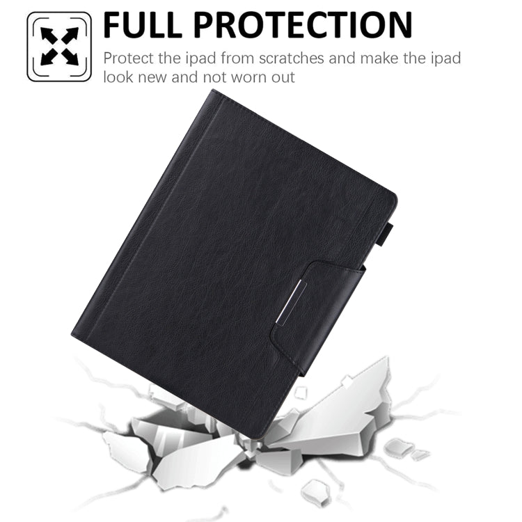 For iPad 10th Gen 10.9 2022 Solid Color Metal Buckle Leather Smart Tablet Case