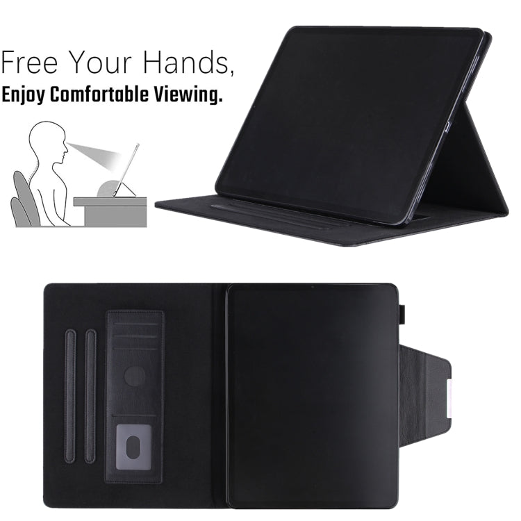 For iPad 10th Gen 10.9 2022 Solid Color Metal Buckle Leather Smart Tablet Case