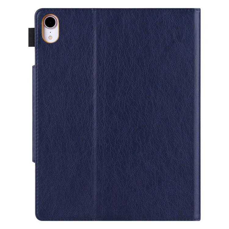 For iPad 10th Gen 10.9 2022 Solid Color Metal Buckle Leather Smart Tablet Case