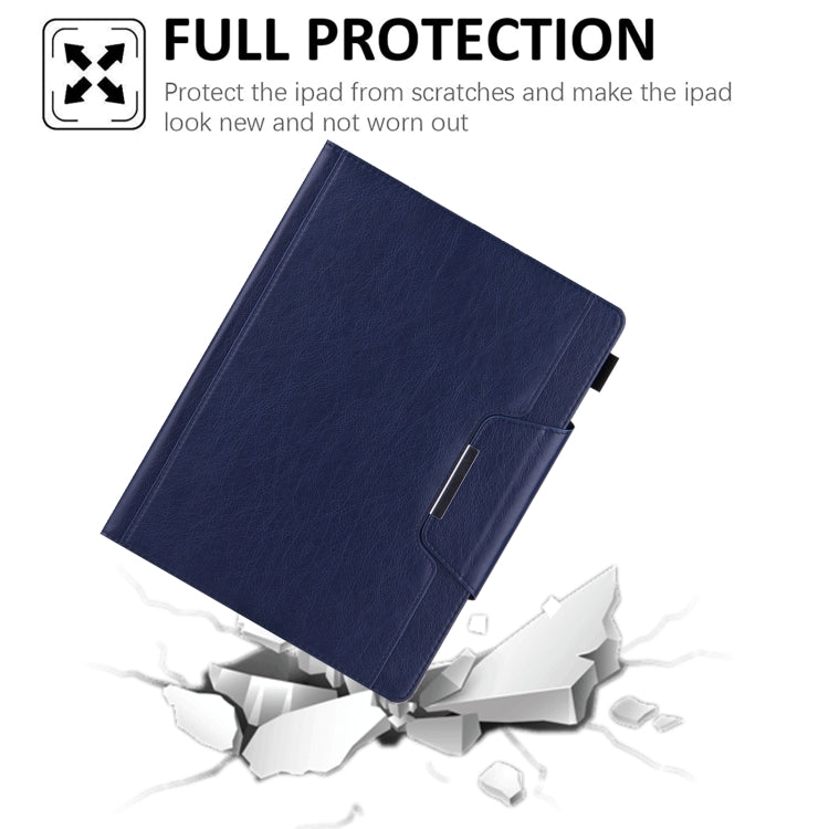 For iPad 10th Gen 10.9 2022 Solid Color Metal Buckle Leather Smart Tablet Case