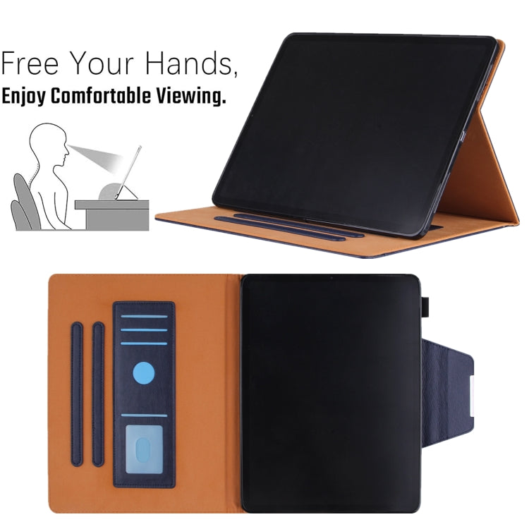 For iPad 10th Gen 10.9 2022 Solid Color Metal Buckle Leather Smart Tablet Case