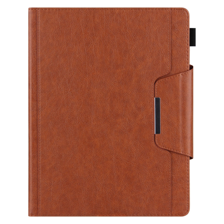 For iPad 10th Gen 10.9 2022 Solid Color Metal Buckle Leather Smart Tablet Case