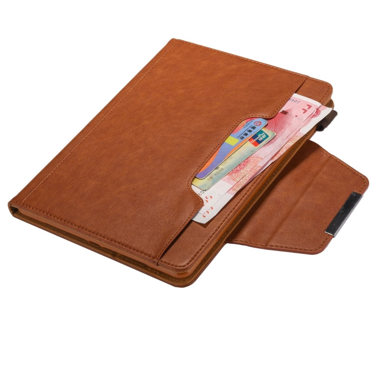 For iPad 10th Gen 10.9 2022 Solid Color Metal Buckle Leather Smart Tablet Case