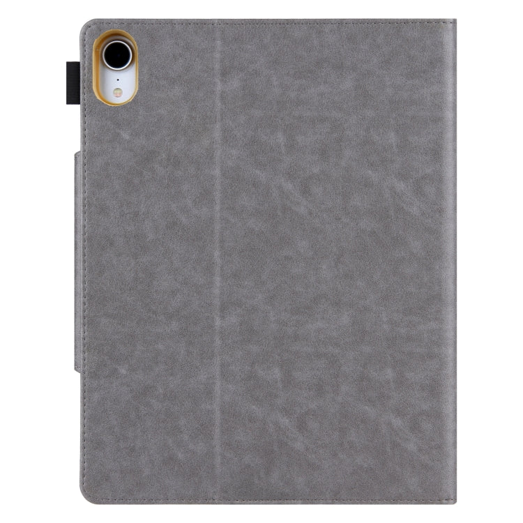 For iPad 10th Gen 10.9 2022 Solid Color Metal Buckle Leather Smart Tablet Case