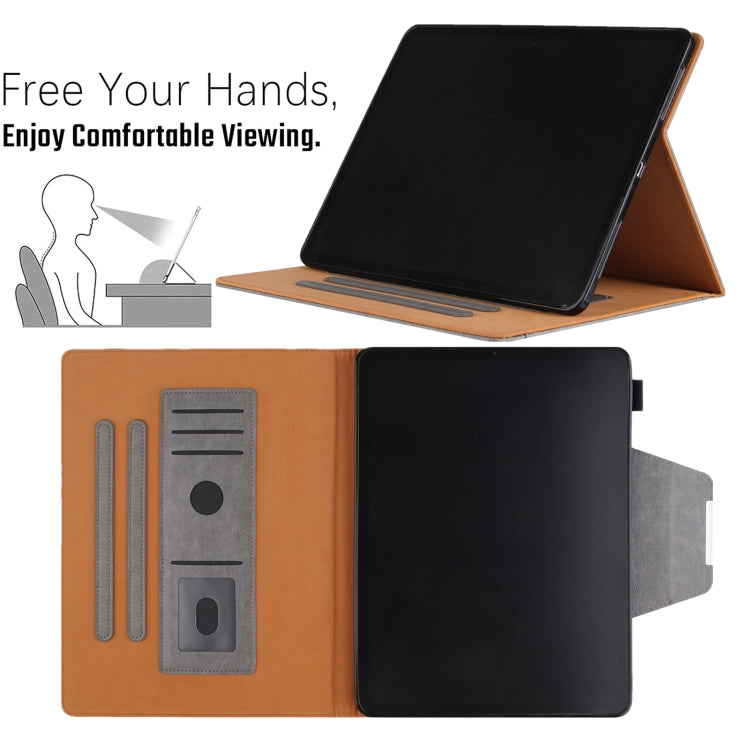 For iPad 10th Gen 10.9 2022 Solid Color Metal Buckle Leather Smart Tablet Case