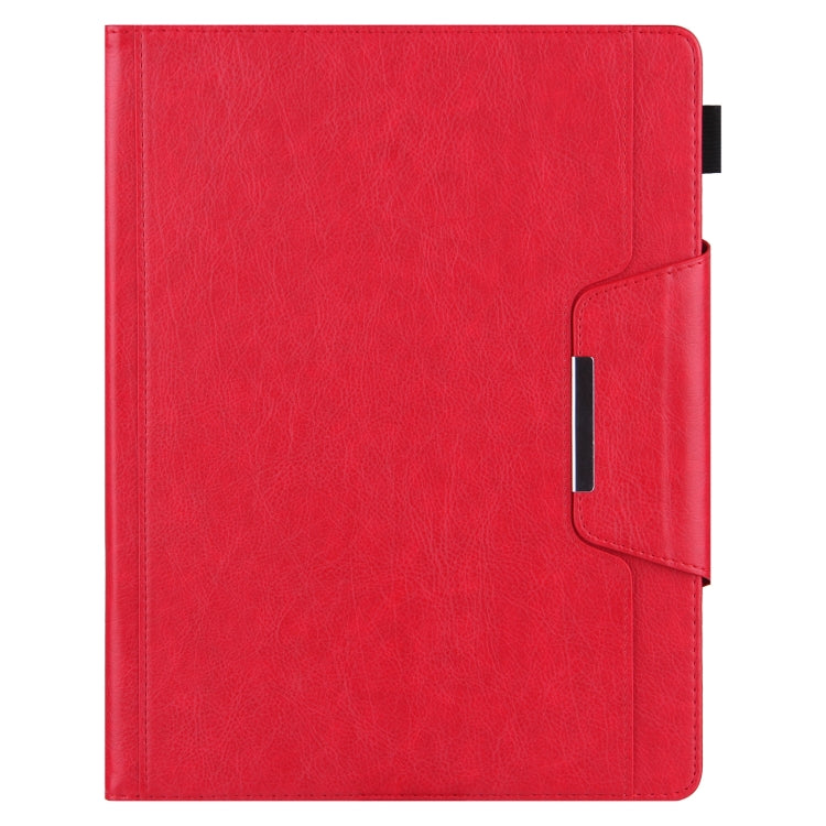 For iPad 10th Gen 10.9 2022 Solid Color Metal Buckle Leather Smart Tablet Case
