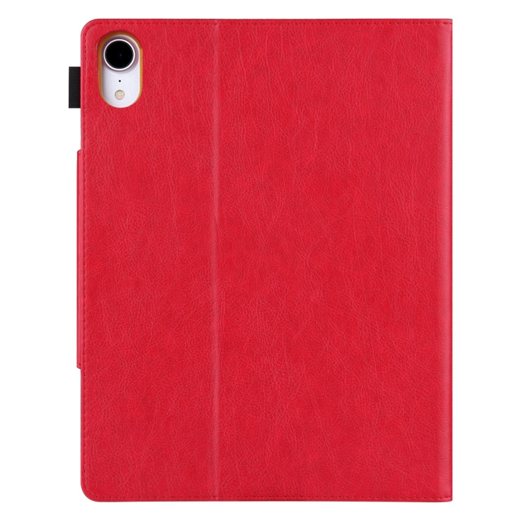 For iPad 10th Gen 10.9 2022 Solid Color Metal Buckle Leather Smart Tablet Case