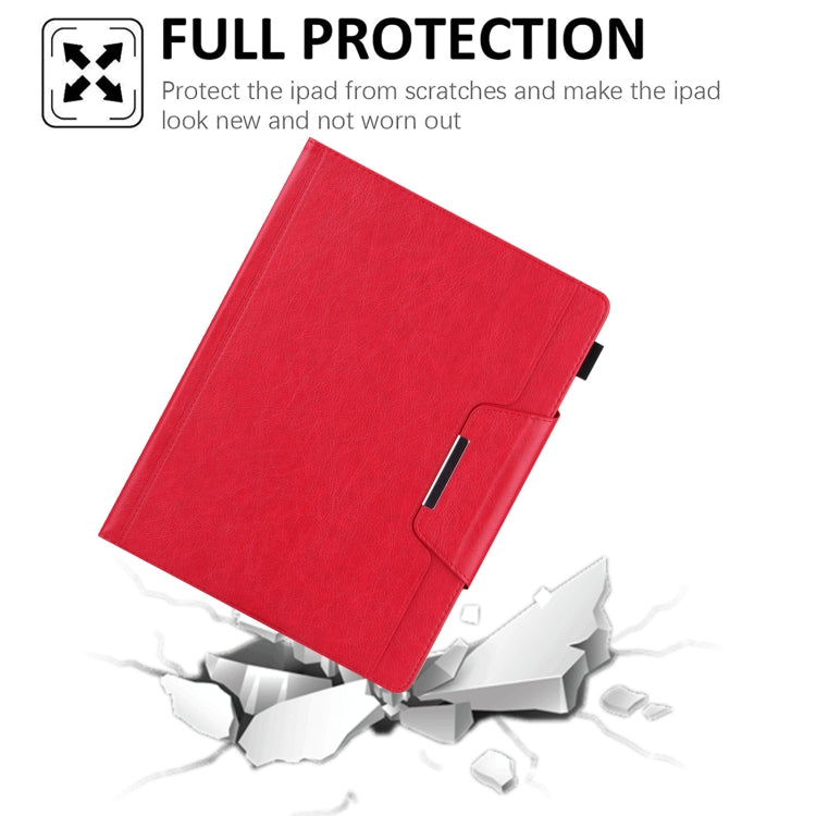 For iPad 10th Gen 10.9 2022 Solid Color Metal Buckle Leather Smart Tablet Case