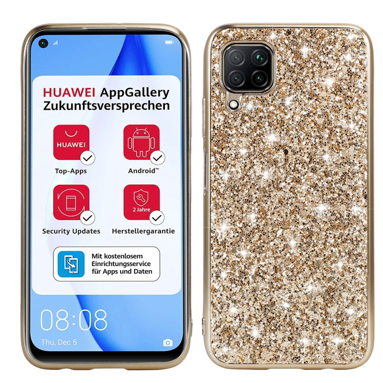 For Huawei P40 Lite Glitter Powder Shockproof TPU Protective Case