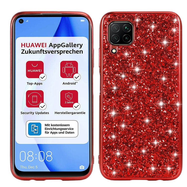 For Huawei P40 Lite Glitter Powder Shockproof TPU Protective Case
