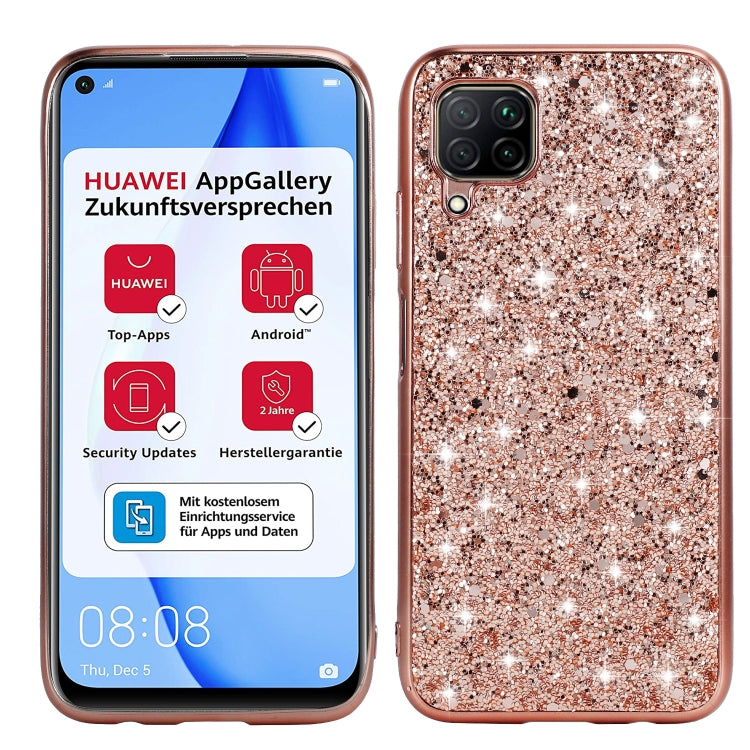 For Huawei P40 Lite Glitter Powder Shockproof TPU Protective Case