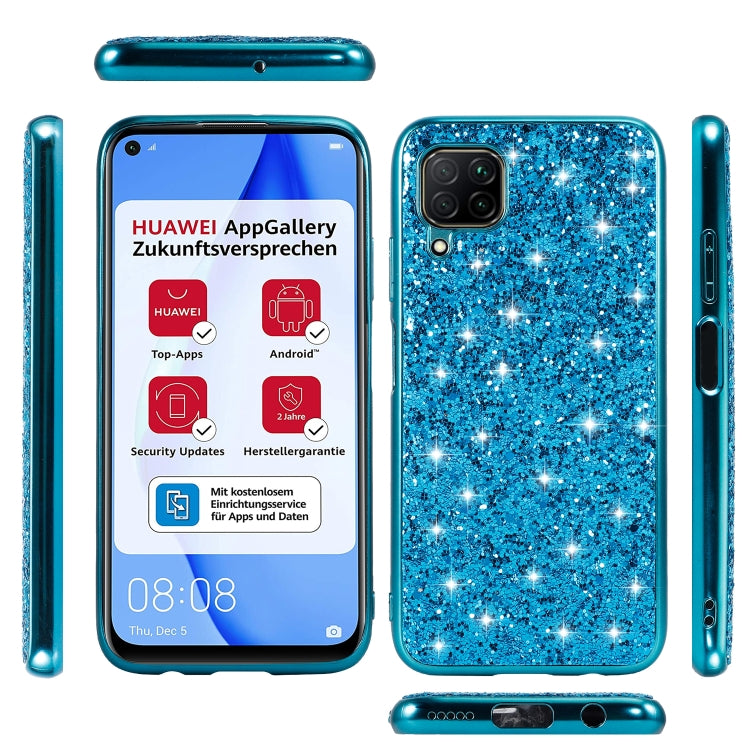 For Huawei P40 Lite Glitter Powder Shockproof TPU Protective Case