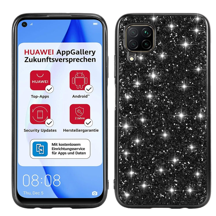 For Huawei P40 Lite Glitter Powder Shockproof TPU Protective Case
