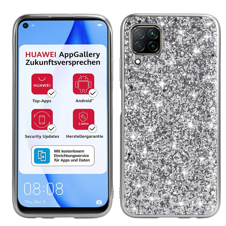For Huawei P40 Lite Glitter Powder Shockproof TPU Protective Case