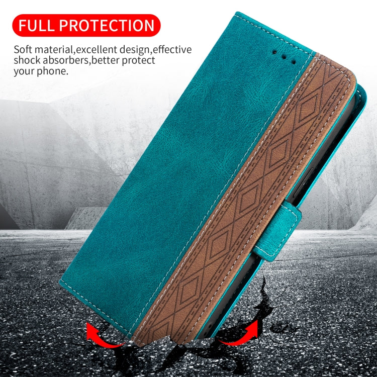 For Samsung Galaxy S23+ 5G Stitching Side-Magnetic RFID Leather Phone Case