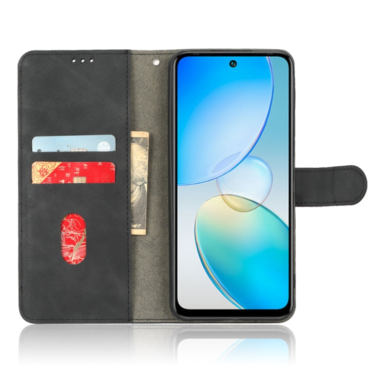 For Infinix Hot 12 Skin Feel Magnetic Flip Leather Phone Case