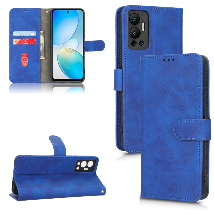 For Infinix Hot 12 Skin Feel Magnetic Flip Leather Phone Case