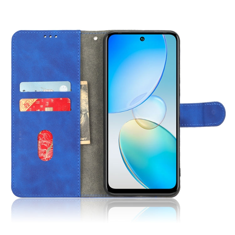 For Infinix Hot 12 Skin Feel Magnetic Flip Leather Phone Case