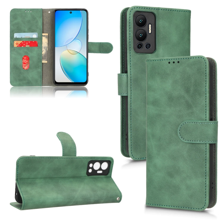 For Infinix Hot 12 Skin Feel Magnetic Flip Leather Phone Case