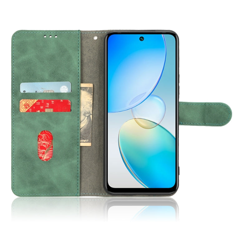 For Infinix Hot 12 Skin Feel Magnetic Flip Leather Phone Case