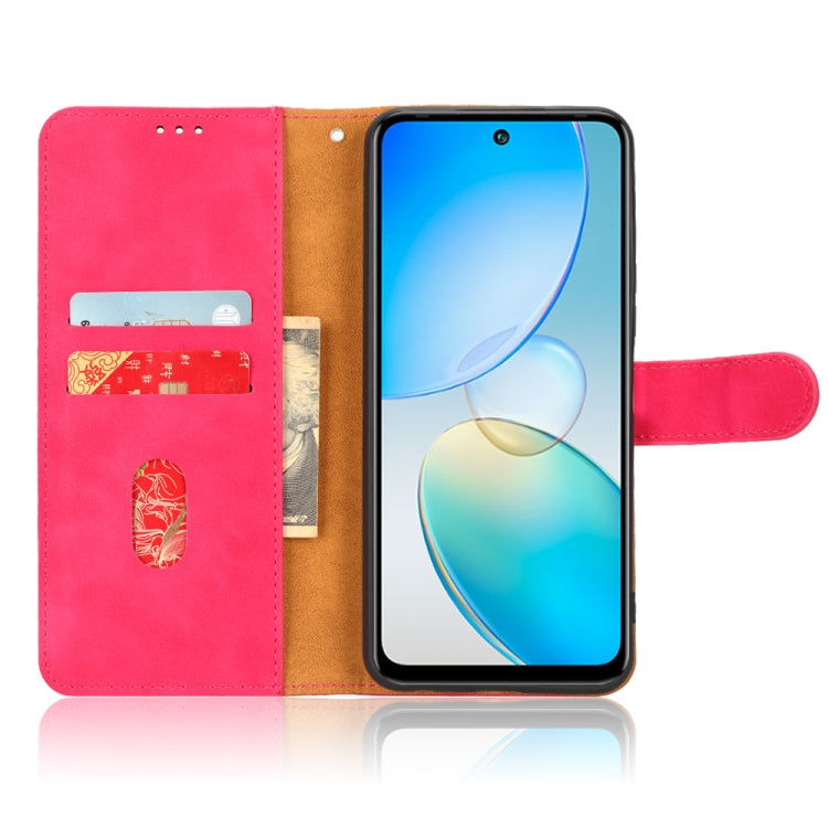 For Infinix Hot 12 Skin Feel Magnetic Flip Leather Phone Case